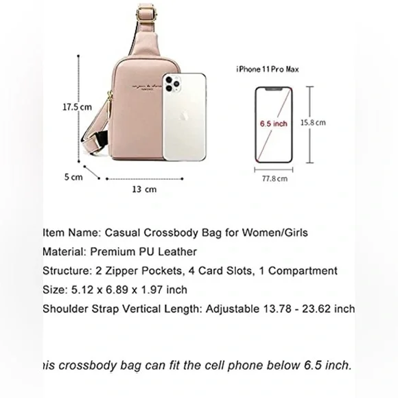 Addison crossbody vegan leather purse NWT - Picture 4 of 5